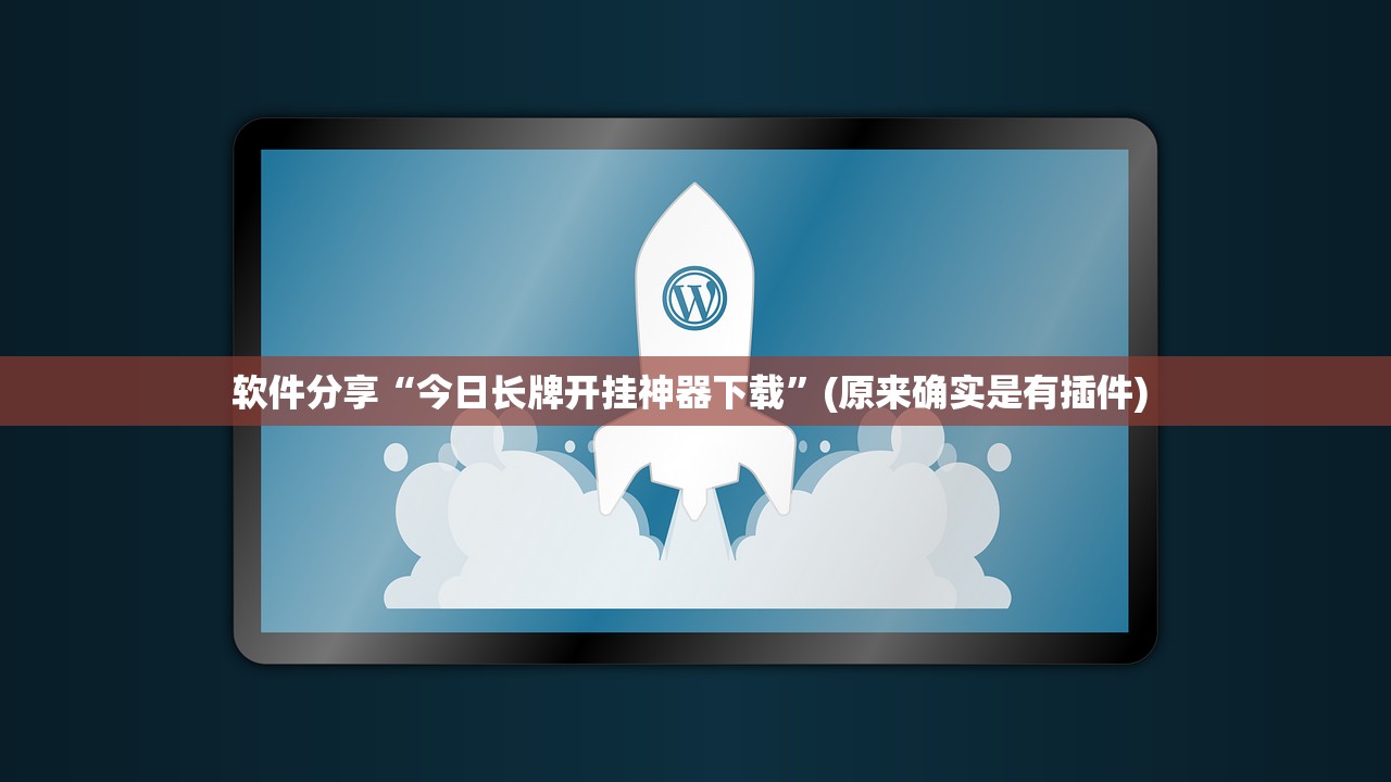 软件分享“今日长牌开挂神器下载”(原来确实是有插件) 