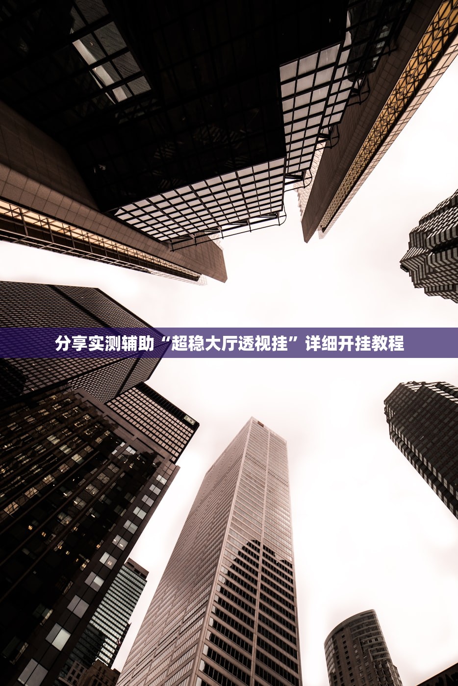 分享实测辅助“超稳大厅透视挂”详细开挂教程