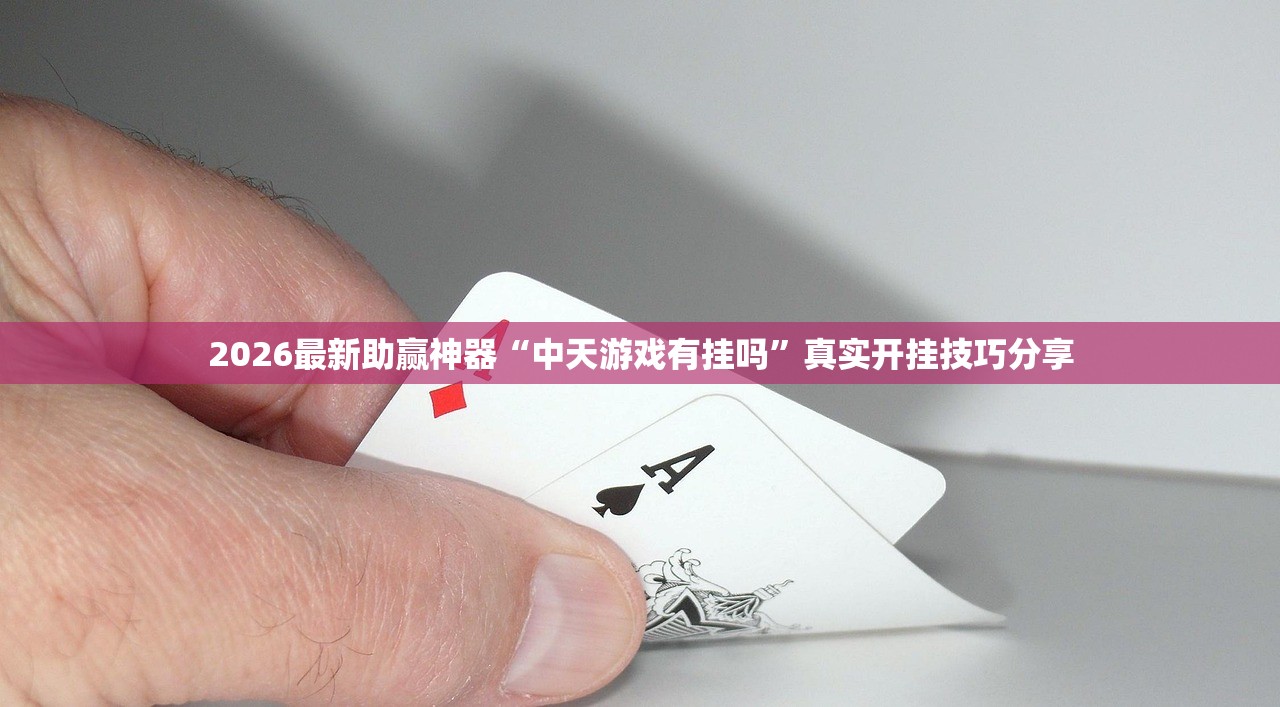 2026最新助赢神器“中天游戏有挂吗”真实开挂技巧分享